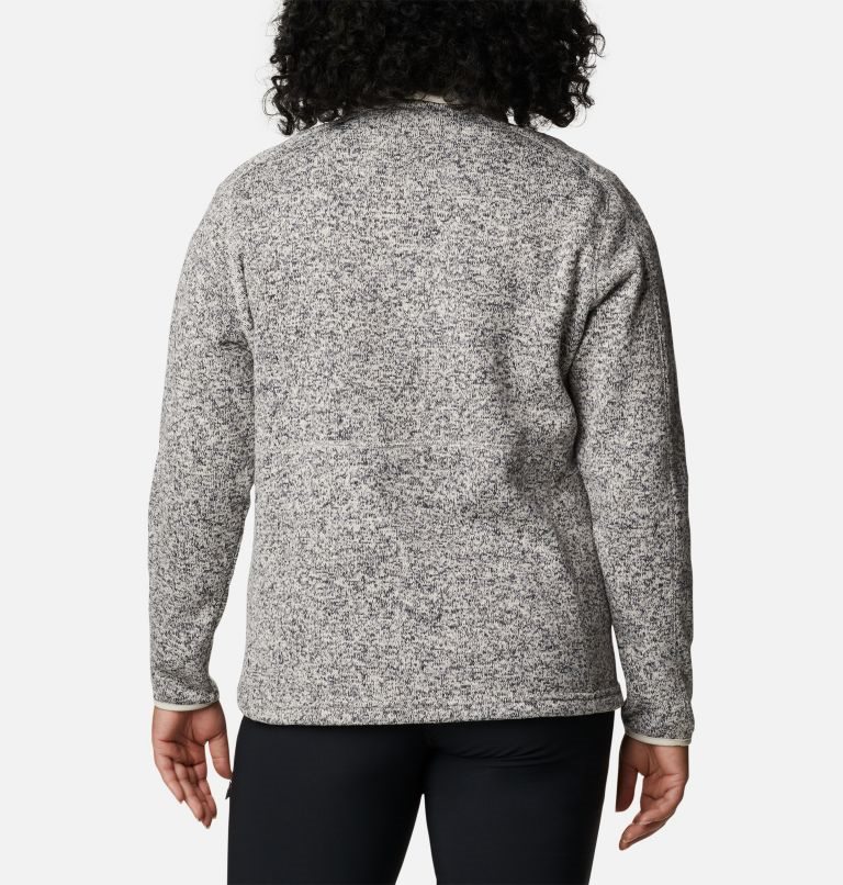 Women's Columbia Sweater Weather Full Zip Fleece Jackets Grey | Plus Size CA-OC5A3